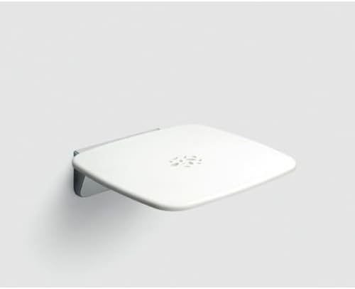 Prima Wall Mounted Shower Seat Finish: White / Chrome