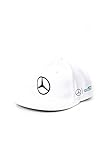 Mercedes Benz Petronas Formula 1 Lewis Hamilton 2017 White Flat Brim Hat