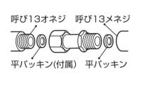 三栄水栓 【配管継手】 片ナット付アダプター