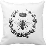Vintage French Design Wreath And Bee Ra800c91e2cd74ee9aa04728c67626d8c I5fqz 8byvr Pillow Case