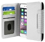 Zizo iPhone 6 Plus Horizontal Flap ID Pouch with Credit Card Pockets - Retail Packaging - White