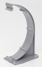 Pack of 3 X Polypipe 150mm (6") Half Round Gutter Fascia Bracket RL609g Grey