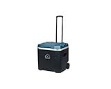Igloo Max Cold Quantum 52 Quart Roller Cooler, Jet Carbon/Ice Blue/White