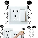 Ioffersuper Chicks Switch Wall Sticker Removable Cute Kids Bedroom Decal Decoration