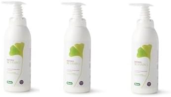 Derbe – Natural Shampoo 3 Packs of 600 ml, for the whole family, Hydrating and Polish, with Ginko Biloba and capelvenere.