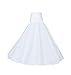 BEAUTELICATE A-line Full Gown Floor-Length Bridal Dress Gown Slip Petticoat White S/M