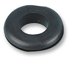 MULTICOMP PRO PV45 GROMMET PK 100 Round PVC Cable Grommet Black 7.50mm Cable Dia. 9.50mm Panel Hole Dia. 100 Pack