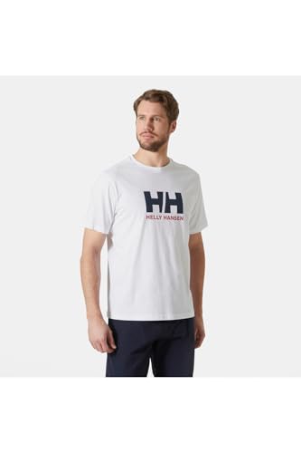 Uomo T-Shirt con Logo HH 3.0, Bianco, L