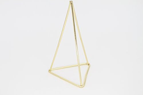GUchina Air Plant Holder Pot Container, Freestanding Hanging Metal Tillandsia Flower Plant Pot Rack, Himmeli Wall Sconce Come Without Plant-Triangle