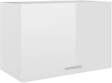 vidaXL Modern Kitchen Cabinet, White Chipboard, 60x31x40cm, Storage Shelf