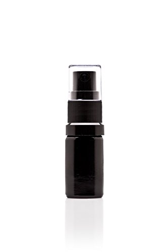 Infinity Jars 5 Ml (.17 fl oz) Black Ultraviolet Glass Fine Mist Spray Bottle