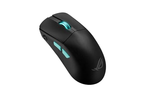 ASUS ROG Harpe Ace Aim Lab Edition RGB Gaming Maus schwarz (kabellos, 2,4 GHz RF, Bluetooth, USB, optisch ROG AimPoint-Sensor 36.000 DPI, ROG Micro Switches, fünf smarte Tasten, Aim Lab Optimizer)