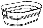 Oval Washtub, 5.6 Gal