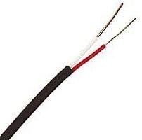 275FT 20 AWG 1 Pair Type JX Overall Shielded Thermocouple Extension Cable - 105C - 300V - Black
