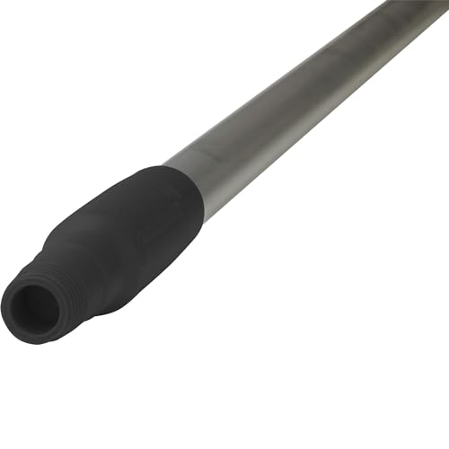 Vikan - Igiene - Asta - Con filettatura - Alluminio - Nero - 130 cm