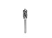 YUFUTOL Carbide Burrs for Aluminum - 5pcs Aluma Cut Carbide Rotary Burr Files Set 1/4