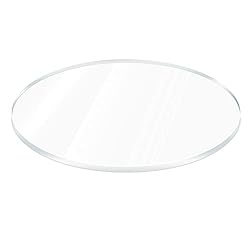 1 Pieces 1/4" Round Plexiglass Sheet, 12 Inch