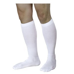 Sigvaris 602CLLM00 18-25mmHg Mens Closed Toe Knee High Compression Sock, Large & Long, White by Sigvaris