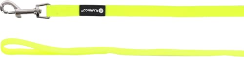 Flamingo Dog Training and tracking leash Caspar Fluo yellow 10m 17mm
