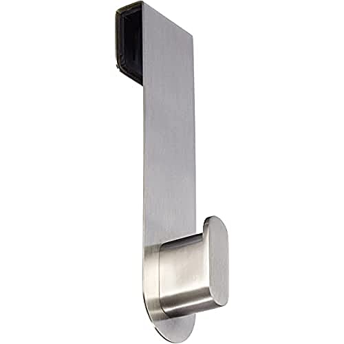 blomus Areo Hook for Glass Shower Panels, Silver Matte, 3.5 x 4 x 14 cm