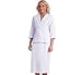 White Swan 3/4 Sleeve White 2 Piece Suit With Embroidered Collar -Great for Nursing