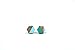 Hexagon Earring - Hexagon Bamboo Earrings - Geometric Stud Earrings - Mint Green & Aqua