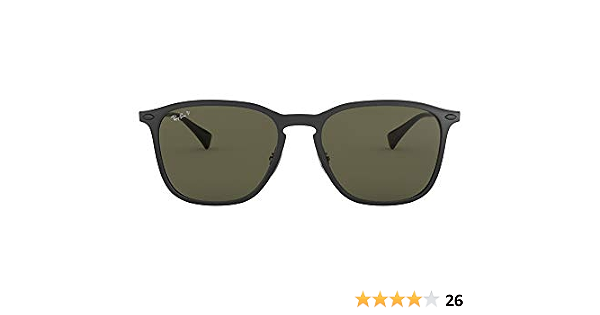 Ray-Ban RB8353 Square Sunglasses, Black 