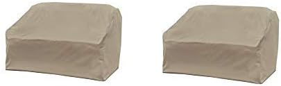 Modern Leisure 5523A Love Seat Weather & Water-Resistant Patio Loveseat Cover (Pack of 2)