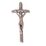 51x25 mm Pewter rosary crucifix - Papal Crucifix