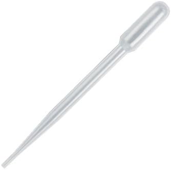 Samco Scientific 222 Polyethylene 5.8mL 1mL Large Bulb Transfer Pipette Graduated, With Bulb Draw of 3.4mL (Pack of 500)
