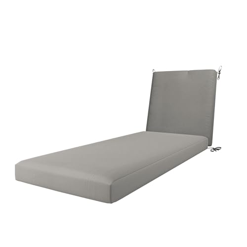California Umbrella Outdoor Chaise Lounge Cushion, 24 x 78 Inch, Premium Outdoo…