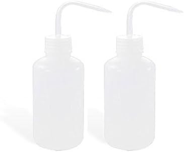 MAXGOODS Tattoo Wash Clear White Plastic Green Soap Squeeze Bottle 250ML,2-Pack