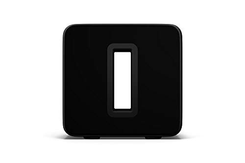 Sonos Sub, schwarz – Leistungsstarker WLAN Subwoofer für dynamische & tiefe Bässe für alle Sonos Speaker – Eleganter Multiroom Subwoofer für erstklassigen Sound (Gen.3)