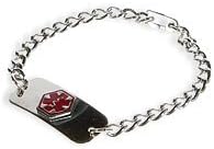 Diabetic Medical Id Jewelry Bracelet by Emerg Alert