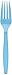 Caribbean Blue Plastic Forks Big Party Pack, 100 Ct.