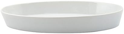 Superwhite Ceramic Oval Sole Dish, 33cm x 18cm, Plain Oven Serving Tableware