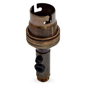 Lamps and Lights Bottle Lampholder BC with Side Entry (Antique)