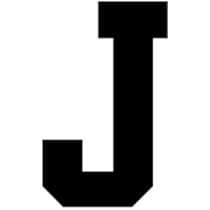 Amazon.com: 11X14 Athletic Font-Letter J-Made from 4 Ply Matboard  