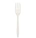Daxwell Plastic Forks, Medium Weight Polypropylene (PP), White, A10001389 (Case of 1,000)