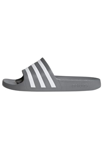 Mixte Adilette Aqua Slides Slipper, Grey Three / Cloud White / Grey Three, 43 EU
