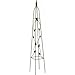 Gardman R514 Gothic Obelisk with Leaf Motives, Espresso, 9.6" Wide x 5' High