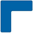 5S Location Marking Corner- (Various Sizes Available) Durable L Shaped Floor Marker by Graphical Warehouse- Vibrant Colors, Rounded Corners (6x6x2" (15 Pack), Blue)