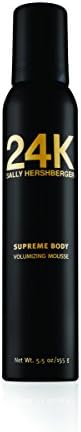SALLY HERSHBERGER 24K Supreme Body Volumizing Mousse - Luxurious, Weightless Sculpting Foam - Maximum Control And Extreme Flexible Hold - Paraben, Sulphate And Phthalate Free, UV Resistant - 5.5 oz