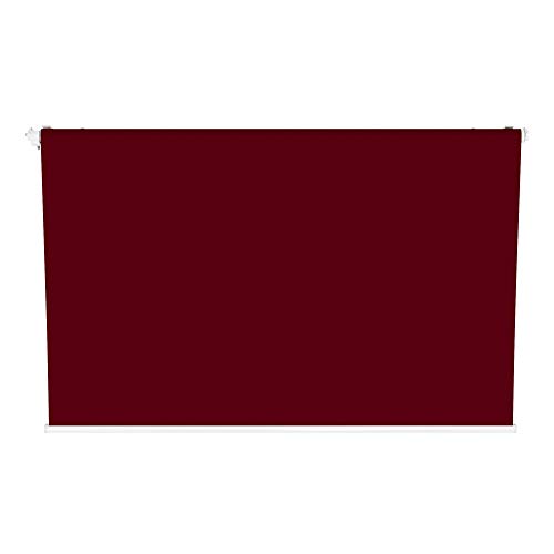 paramondo Gelenkarmmarkise Basic Balkonmarkise Sichtschutz für Terrasse, 250 x 150 cm (Breite x Ausfall), Weinrot Uni – Bild 6