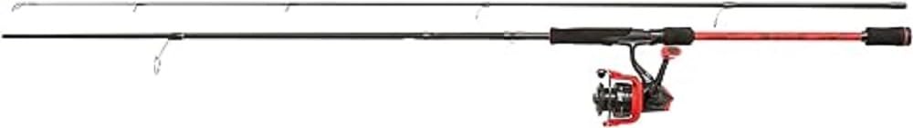 Abu Garcia Max X Spinning Combo, Fishing Rod and Reel Combo, Spinning Combos, Predator Fishing,Pike/Perch/Zander/Trout, Unisex, Black / Red, 2.44m | 10-30g