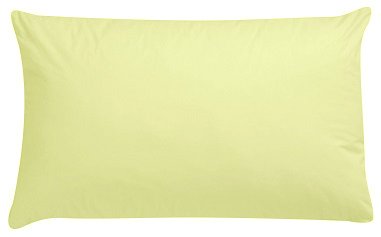 Luxury Polycotton Pair of Plain Pillowcase, 49cm x 74cm - Lemon, Pack of 2 โ image 1