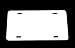 WHITE - Aluminum License Plate Blank 12x6 .040 Gauge (1mm) - Laser Cut and MADE IN USA