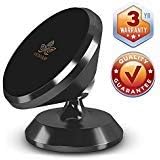Magnetic Phone Car Mount - New 2018 Design - Universal Dash 360˚ Rotation Strong Magnet Cell Phone Holder for Smartphones Compatible with Samsung S9 / S8 / S7 / Note 9 iPhone X / Plus, Black