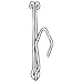 Graber 3-Inch Slip On Drapery Hooks with 1-Inch Drop. 14 Hooks per Bag