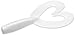 Zoom Bait Fat Albert Twin Tail Bait-Pack of 10 (White Pearl, 3.5-Inch)